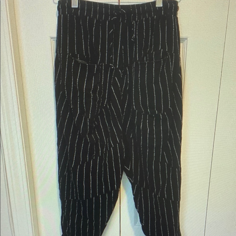 Black Striped Men's Pants